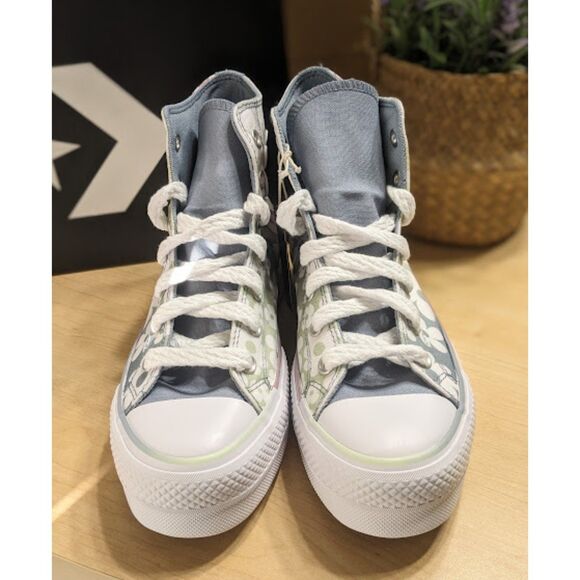 NIB Converse Chuck Taylor All Star Lift Platform Gradient Flowers Hi Tops W9.5 - Picture 5 of 15